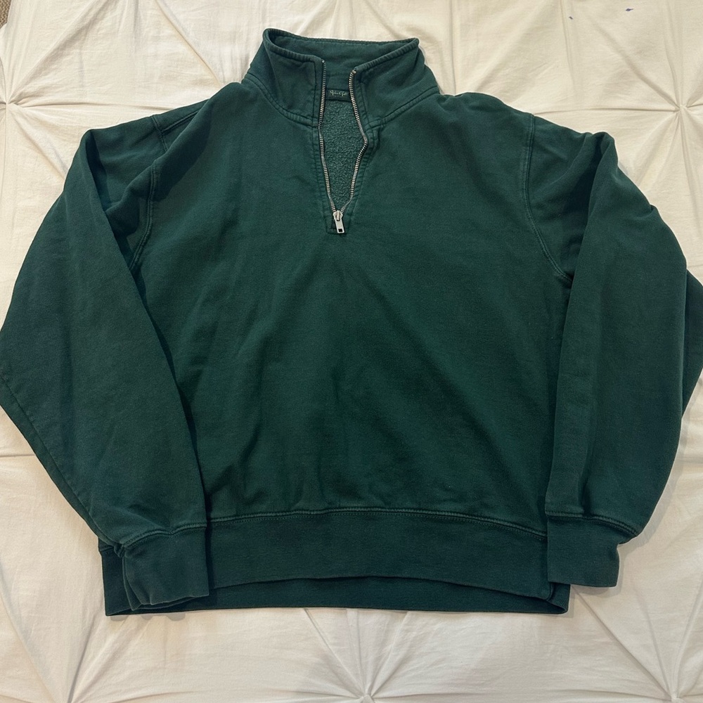Brandy Melville Dark Green Quarter Zip
